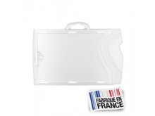 Porte badge transparent dépoli anti UV