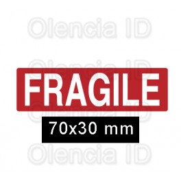 Etiquettes en bobine FRAGILE 70X30 mm