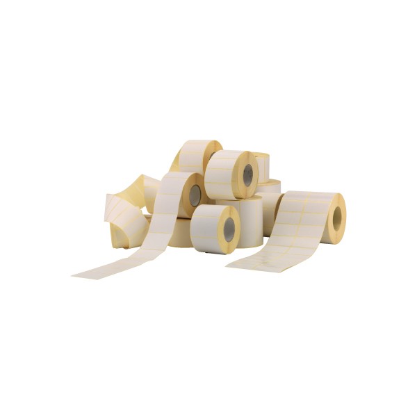 Etiquettes polyester transf. thermique argent 51x25mm, 10 rouleaux