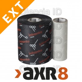 Ruban transfert thermique 154 mm x 300 M Résine Premium AXR 8 Mandrin 25,4mm encrage extérieur