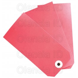 Etiquettes américaine avec œbillet 63x125 mm Rouge