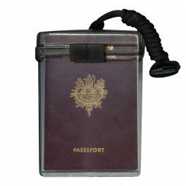 Boite porte passeport, étanche avec cordon