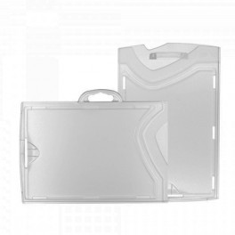 Porte-badge transparent en polycarbonate rigide