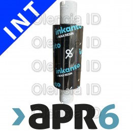 Ruban transfert thermique 110 mm x 100 M Cire/Résine Standard APR6 Mandrin 12,7 mm encrage intérieur