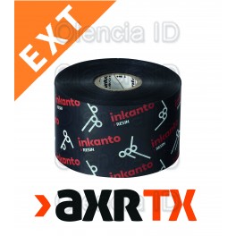 Ruban transfert thermique 35 mm x 300 M Résine AXR TX pour polyamide, Mandrin 25,4mm encrage extérieur