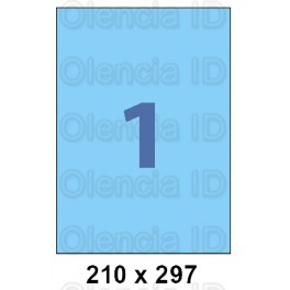 Etiquettes en planche couleur 210x297 mm - 1 poses