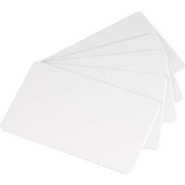 Carte PVC plastique blanche Laminée 86x54 mm Ep. 0,76 mm