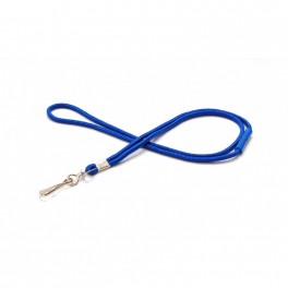 Tour de cou, mousqueton m&eacute;tal, s&eacute;curis&eacute; rond 4mm