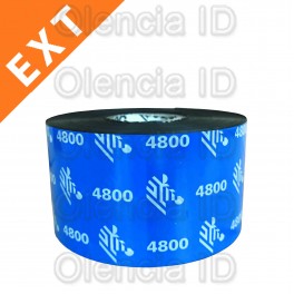 Ruban transfert thermique, Zebra ZipShip 4800, 40 mm x 450 M - mandrin 25,4 mm carton de 12 rubans
