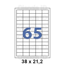 Etiquettes en planche &eacute;chenill&eacute;es jet/laser Angle vifs boite de 100 planches