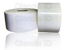 Etiquettes en bobine Polyéthylène 70x45 mm adhésif permanent