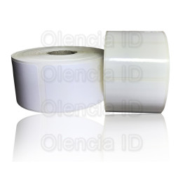 Etiquettes en bobine Poly&eacute;thyl&egrave;ne 70x45 mm adh&eacute;sif permanent