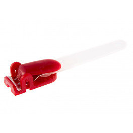 Pince bretelle plastique couleur avec lani&egrave;re translucide