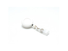 Enrouleur plastique de couleur pour porte-carte Couleur Blanc